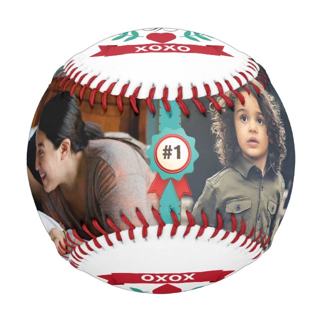 Pelota De Béisbol El mejor papá del mundo - Fébol del Día del Padre (Anverso)