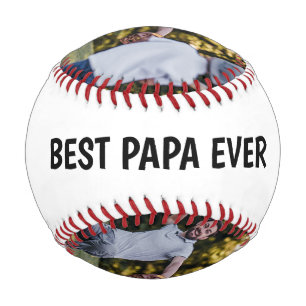 Pelota De Béisbol El mejor Papa jamás guiñó el Collage de fotos del