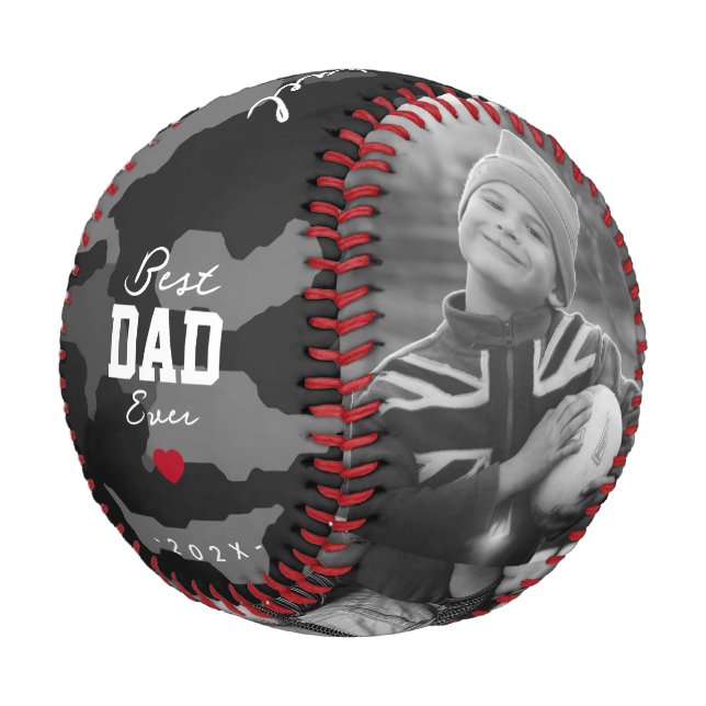 Pelota De Béisbol El mejor papá moderno camufló el día del padre (Angular)