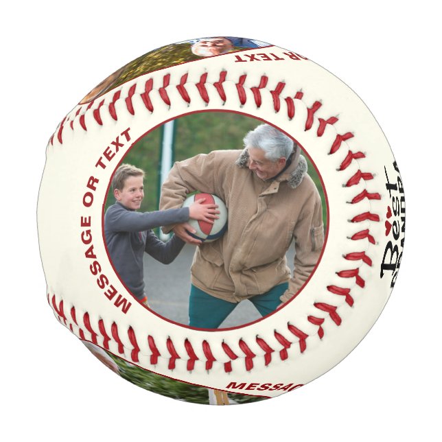 Pelota De Béisbol El mejor regalo del abuelo de béisbol (Reverso Izquierdo)