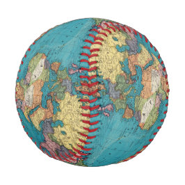 Pelota De Béisbol El mundo, la proyección de Mercator