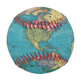 Pelota De Béisbol El mundo, la proyección de Mercator