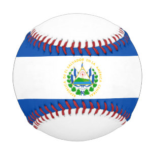 Pelota De Béisbol El Salvador flag Baseball
