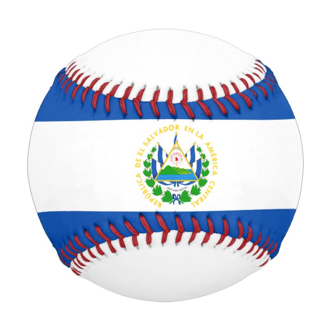 Pelota De Béisbol El Salvador flag Baseball (Anverso)