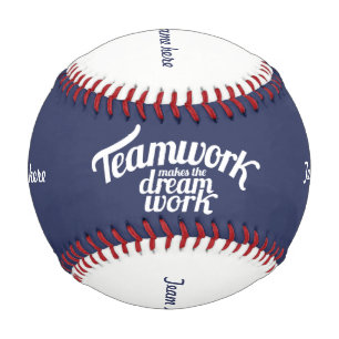 Pelota De Béisbol El trabajo en equipo hace que el trabajo de ensue
