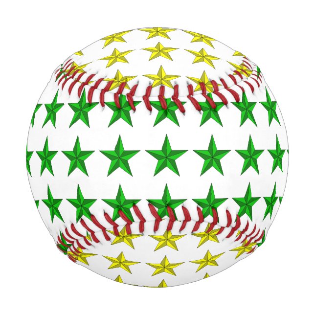 Pelota De Béisbol El verde amarillo protagoniza béisbol (Anverso)
