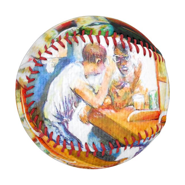 Pelota De Béisbol Emocional a motivador, lógica a justificar (Anverso izquierdo)