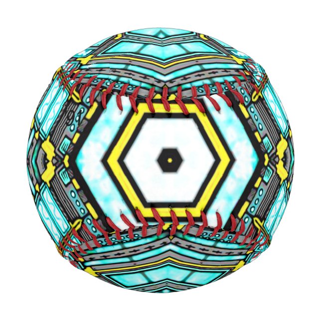 Pelota De Béisbol Energía de imaginación, béisbol ilustrado (Anverso)