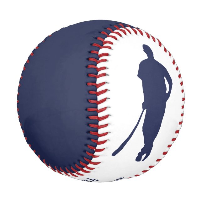 Pelota De Béisbol entrenador Campeón Azul personalizado (Angular)