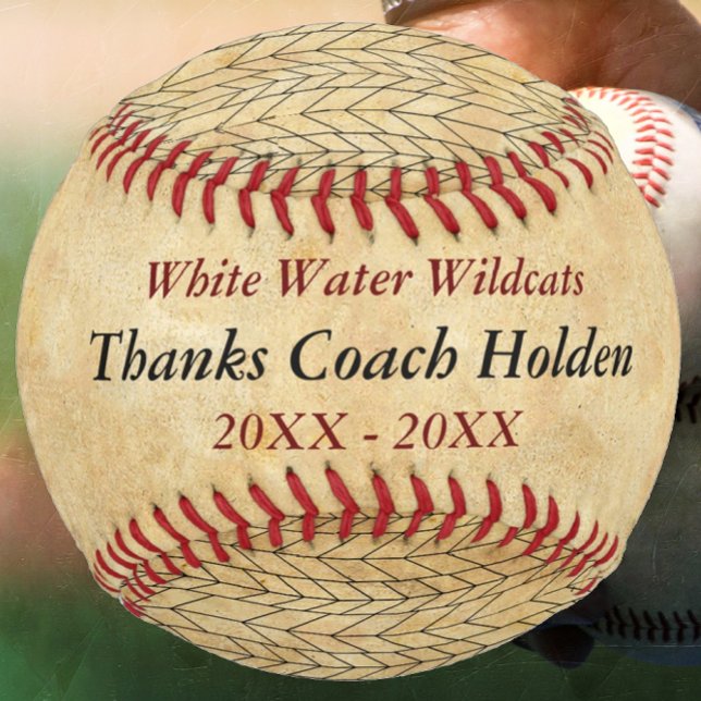 Pelota De Béisbol entrenador de béisbol rojo personalizado gracias (Subido por el creador)