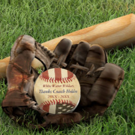 Pelota De Béisbol Entrenador de Béisbol Rojo Personalizado Gracias