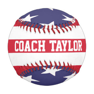 Pelota De Béisbol entrenador personalizado de la bandera estadounide