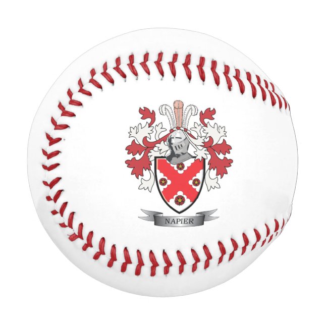 Pelota De Béisbol Escudo de armas de la familia Napier (Anverso izquierdo)