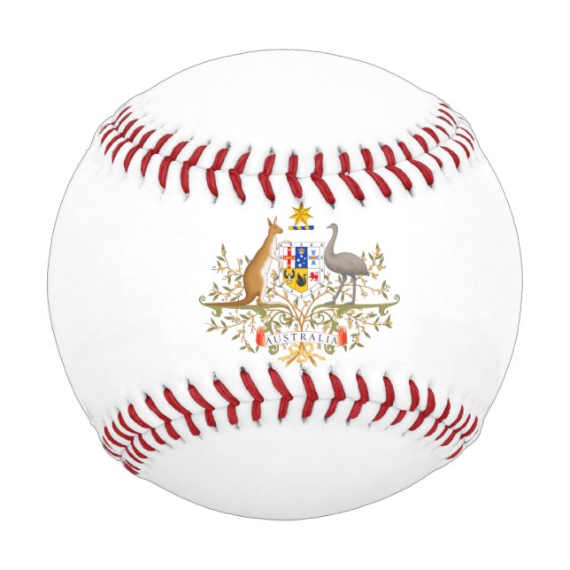 Pelota De Béisbol Escudo de Australia (Anverso)