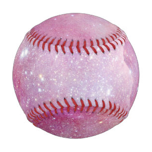 Pelota De Béisbol Espacio Estrellado Luz Rosa Galaxia Estrellas Acua