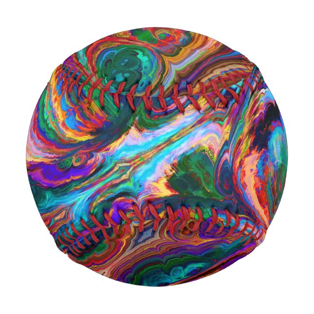 Pelota De Béisbol Esplandor moderno de pinturas (Anverso)