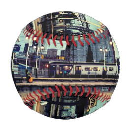 Pelota De Béisbol Estación de Manchester , con vista