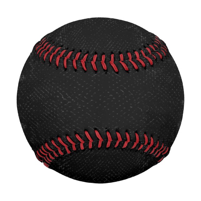 Pelota De Béisbol Estampado de piel de serpiente negra (Anverso)