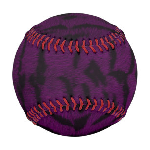 Pelota De Béisbol Estampado de piel de tigre púrpura