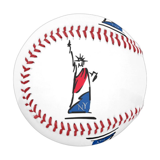Pelota De Béisbol Estatua de la Libertad / Lady Liberty Stripes (Anverso izquierdo)