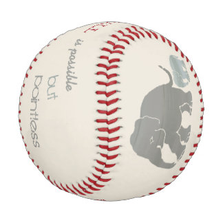 Pelota De Béisbol Estilo retro Monograma divertidísimo Lover