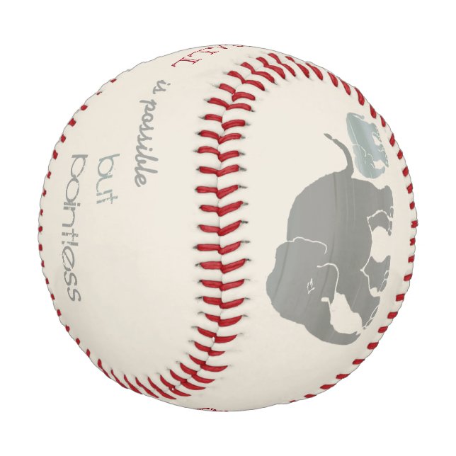Pelota De Béisbol Estilo retro Monograma divertidísimo Lover (Angular)