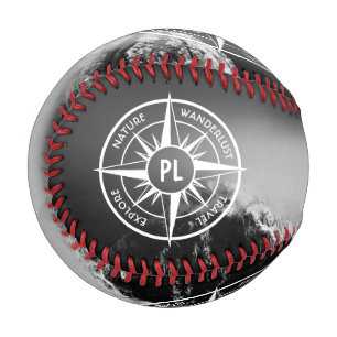 Pelota De Béisbol Estrella de brújula emblema monopólico montañas dr