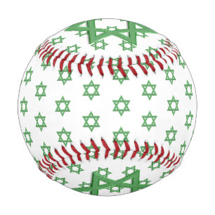 Pelota De Béisbol Estrella de David Verde Sin Costuras