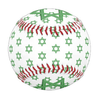 Pelota De Béisbol Estrella de David Verde Sin Costuras