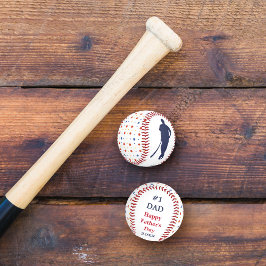 Pelota De Béisbol Estrellas Día del Padre Keepsake Béisbol