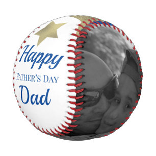 Pelota De Béisbol Estrellas fotográficas del Día del Padre Moderno