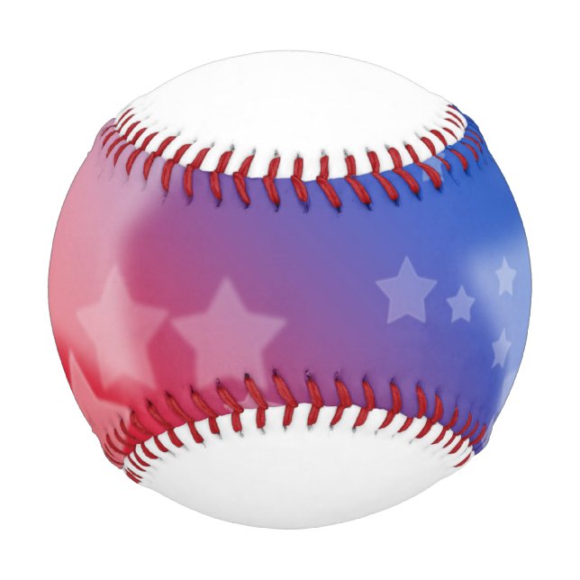 Pelota De Béisbol Estrellas patrióticas de béisbol (Anverso)