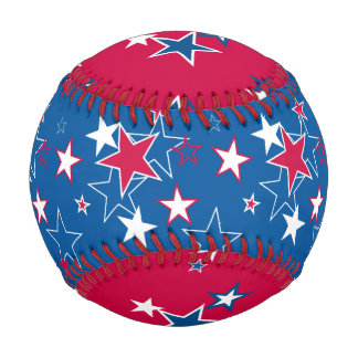 Pelota De Béisbol Estrellas patrióticas de béisbol