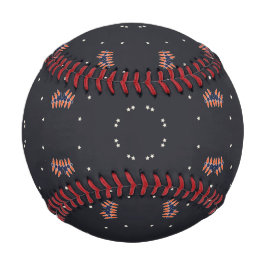 Pelota De Béisbol Estrellas Y Patrón Único De Nave Espacial