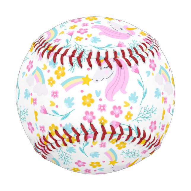 Pelota De Béisbol Fantasía de Unicorn (Anverso)
