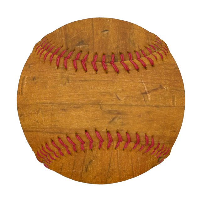 Pelota De Béisbol Faux Wood (Anverso)