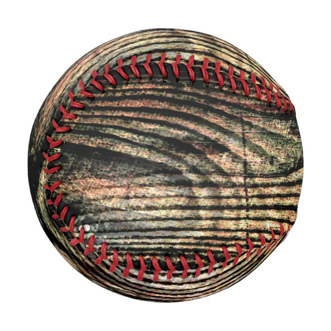 Pelota De Béisbol Faux Wood (Anverso izquierdo)