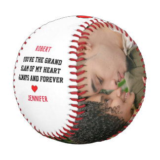 Pelota De Béisbol Fébol de novios de San Valentín