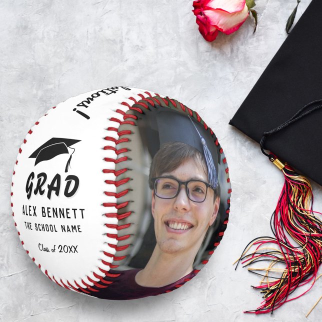 Pelota De Béisbol Felicitaciones Graduación Foto de Cap 2 (Subido por el creador)