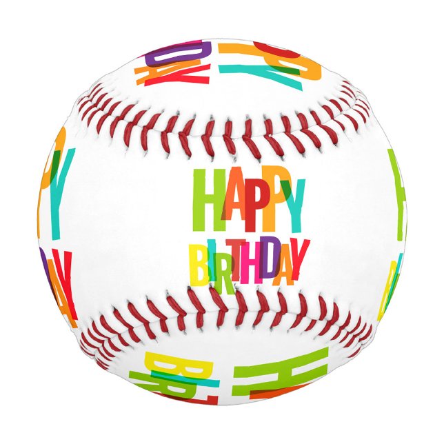 Pelota De Béisbol Feliz cumpleaños (Happy Birthday Baseball.)