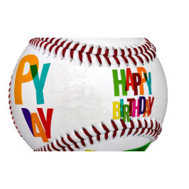 Pelota De Béisbol Feliz cumpleaños