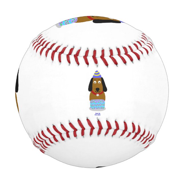 Pelota De Béisbol Feliz cumpleaños al béisbol (Anverso)