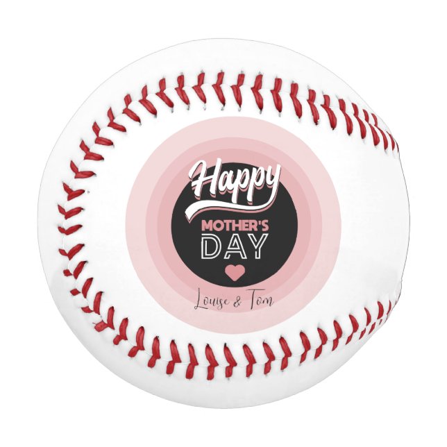 Pelota De Béisbol Feliz día de la madre (Anverso izquierdo)