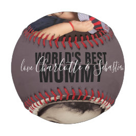 Pelota De Béisbol Feliz Día de la Madre Mundos Personalizados Mejor
