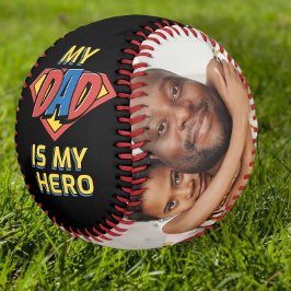 Pelota De Béisbol Feliz Día De Los Padres Mi Papá Es Mi Héroe