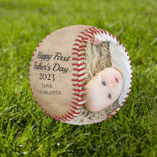 Pelota De Béisbol Feliz Día de los Primeros Padres personalizado de 