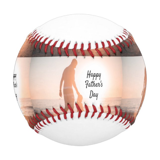 Pelota De Béisbol Feliz Día del Padre (Anverso)