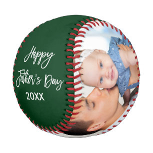 Pelota De Béisbol Feliz Día del Padre 2 guión de broche de fotos v