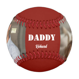 Pelota De Béisbol Feliz día del padre 2foto elegante escritura perso