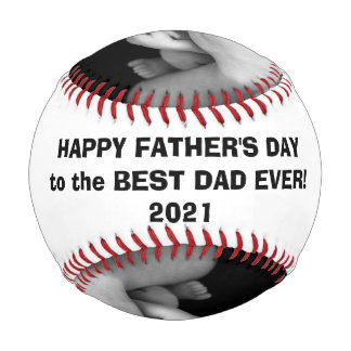 Pelota De Béisbol Feliz Día del Padre Béisbol con fotos de Personali